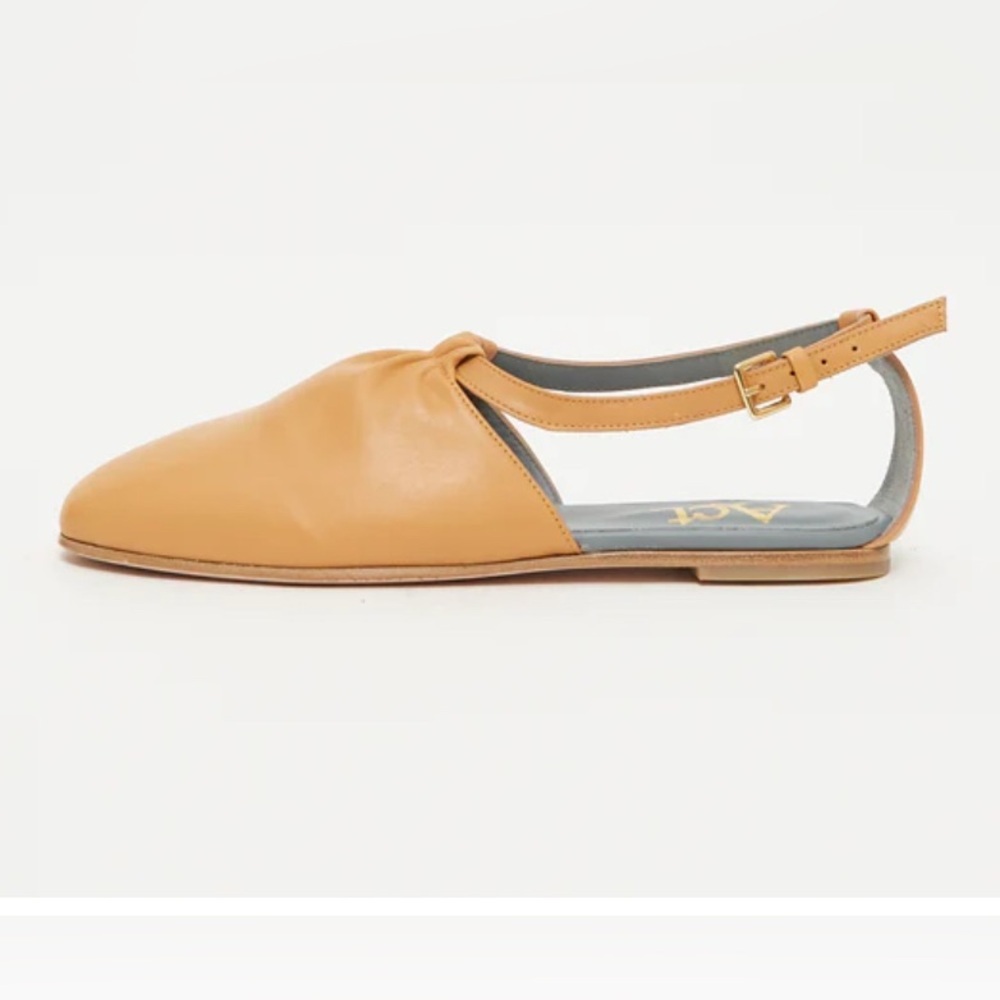 Act Series A.012 23 Tan Leather Slingback Flats
Handcrafted in Mallorca, Spain